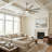  52-inch Modern Ceiling Fan with Light, Remote Control Smart Fan, 8 ABS Blades, DC Motor, 6 Speeds, Downrod Mount for Bedroom, Living Room-735249400-735249398