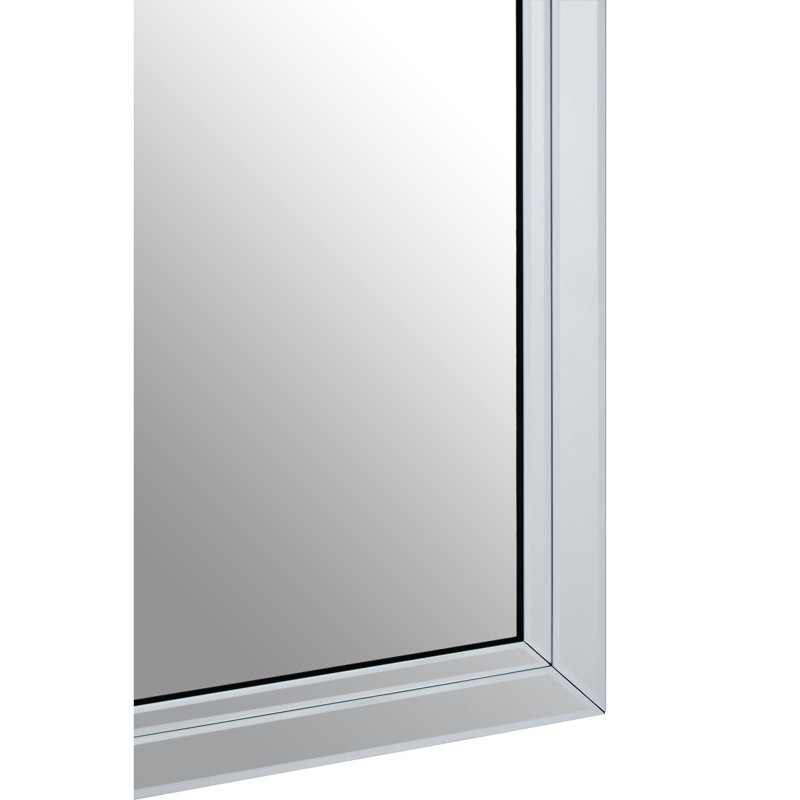Branda Glass Rectangle Wall Mirror, 100cm H x 70cm W