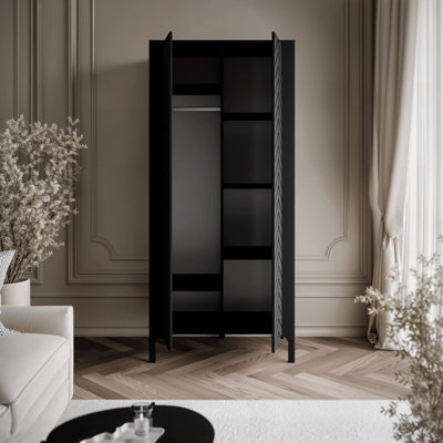 2 Door Manufactured Wood Wardrobe
