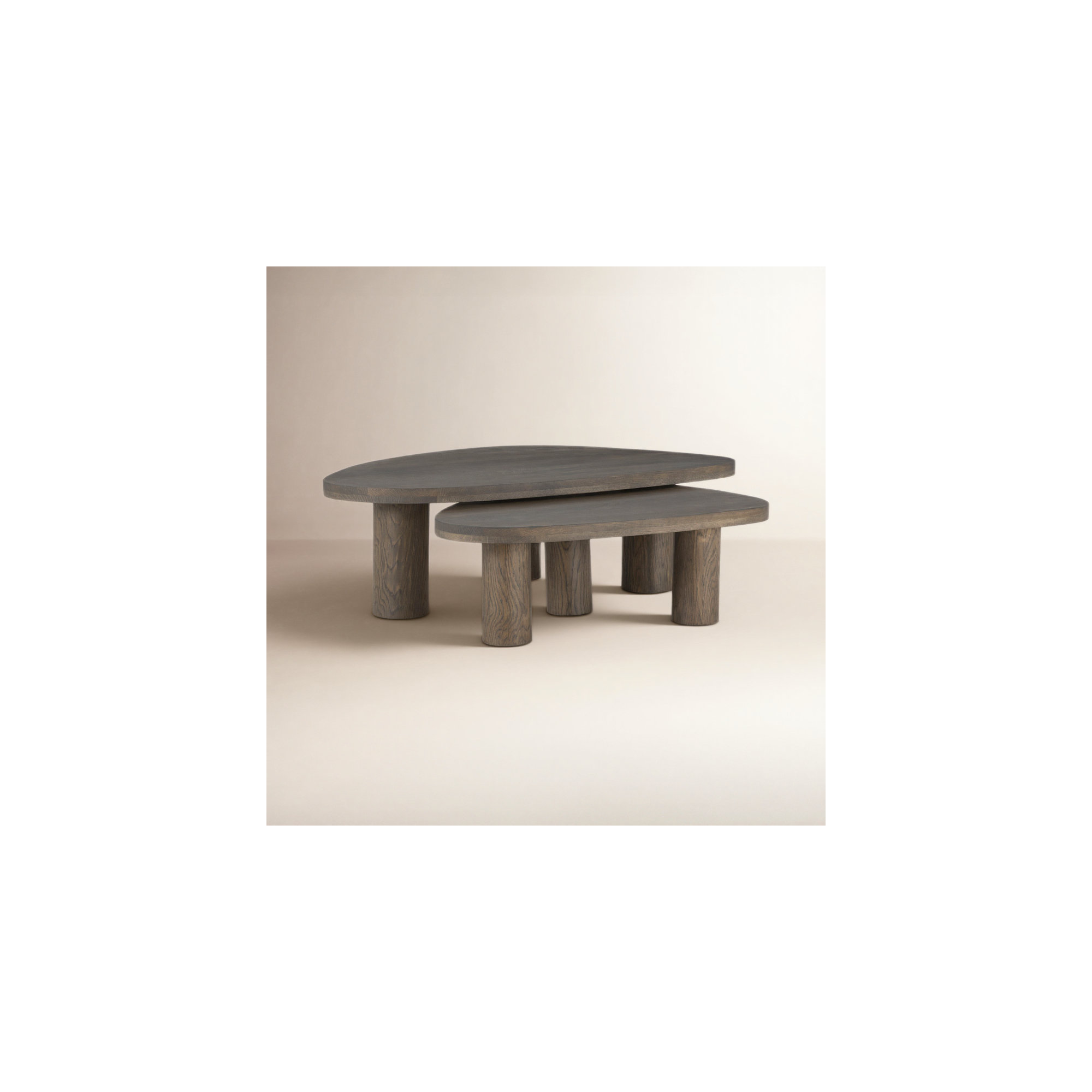 Hurtt Coffee Table Set-Grey Tobacco Oak, Gray Tobacco Oak