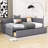 Twin Size 2 Drawers Upholstered Daybed-1118087029