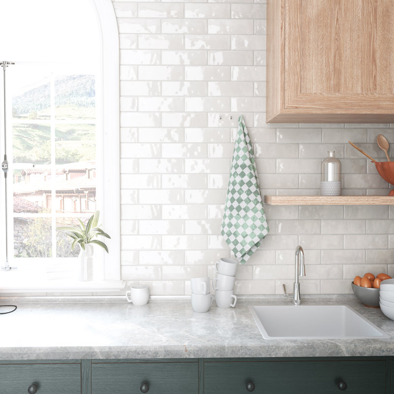 Passion 2.56 W x 7.87 L Tile, Blanco