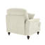 Canapé en chenille LSF avec 1 coussin - blanc beige-1527689930-1527689937
