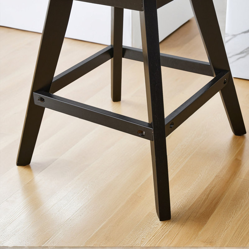 Swivel Upholstered Counter Stool(Set Of 2), Beige