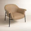 Fauteuil d'appoint en cuir Dessa-424079599