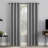 Channing Grid Texture Draft Shield Fleece Insulated 100% Blackout Grommet Curtain Panel-55233318-55233316