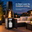 Square Propane Outdoor Fireplace-1144565484