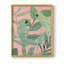 «Pink and Green Birds of Paradise II», reproduction encadrée - bois massif-1851915923