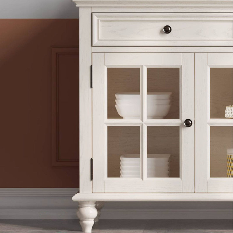 Armoire latérale de rangement minimaliste de style américain, Cream