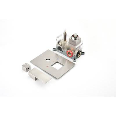 - Balanced Solid Brass Shower Diverter Valve With 2 Entrances And Thermal Feature, Rough In Replacement Outlet Mixer Adjustable Limit , 1/2 Connection For Safer