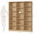 Wakil 74"H X 59"W 6-Tier Large Wood Storage Bookcase-1504705088