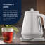 Eclettica 1.7L v temp kettle & 4 slice toaster wh