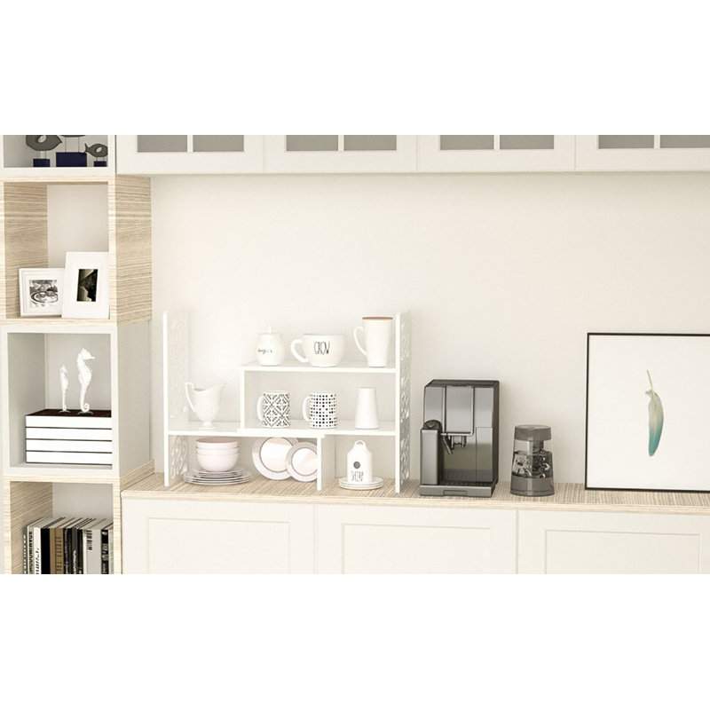 Desktop Organizer Desk Storage Shelf Space Saver