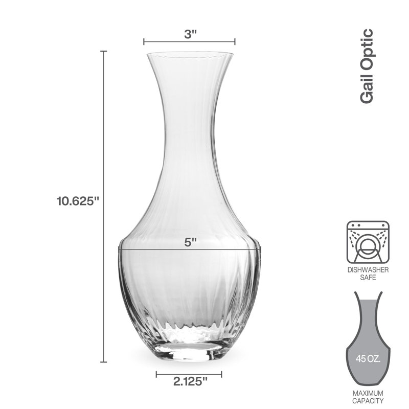 Gail Optic 45 oz. Carafe Decanter
