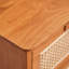 Armoire de rangement simple en rotin tressé