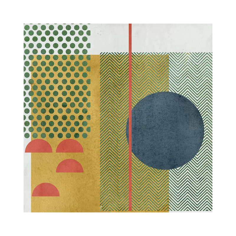 Toile en métal Stepreix - Soleil rouge IV par Melissa Wang