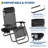 Patio Lounge Chairs Set of 2, Outdoor Recliner with Side Tray Headrest, Heavy Duty Steel Mesh Folding Chairs, Adjustable Portable-907566767