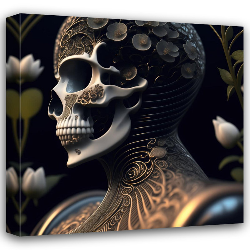 " Skull 7 " by Stephen Chambers, 36" H x 36" W x 1.5" D