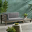 BANC D'ANGLE GAUCHE ET TABLE DE CAFÉ Oana. Gris foncé-684499013