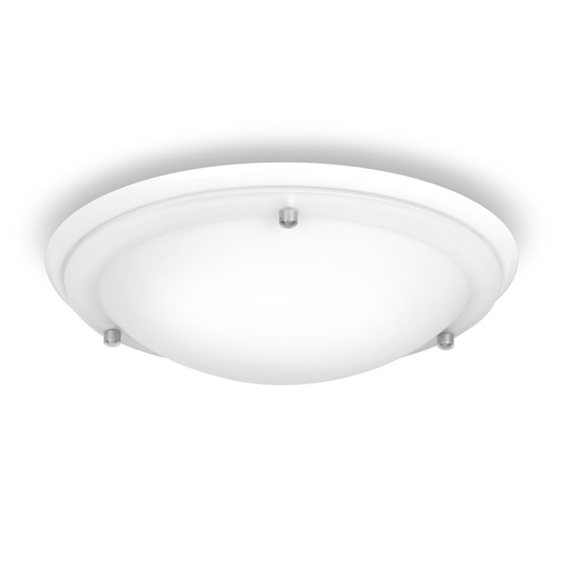 Altieri Glass Flush Mount, White