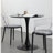Round Table,  Dining Table, MDF Top And Steel Base Tulip Round Kitchen Table, Mid Century Coffee Table