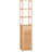 Tall Bathroom Cabinet With Drawer And Slatted Shelves, Slim Linen Tower With Louvered Door