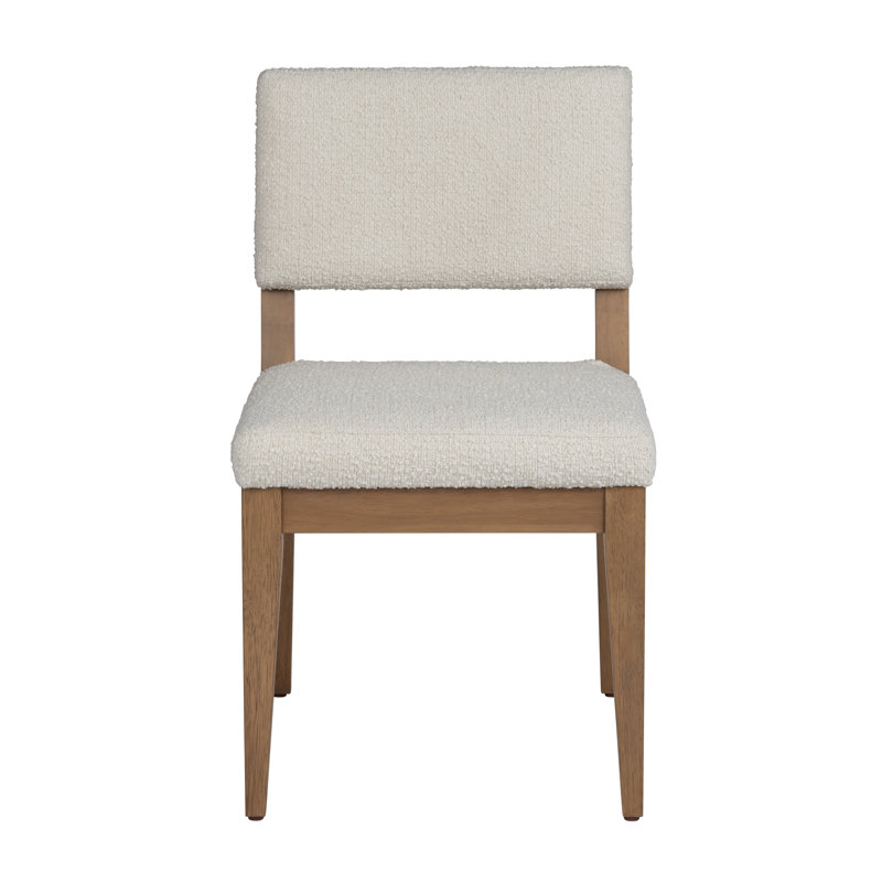 Coomes Textured Cream Upholstered Dining Side Chair
