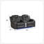 Causeuse inclinable luxueuse en similicuir à DEL avec alimentation USB, Bluetooth et sans fil-2013011041