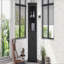 Grande armoire d'angle avec portes pour le salon, la salle de bain, la salle à manger ou la cuisine