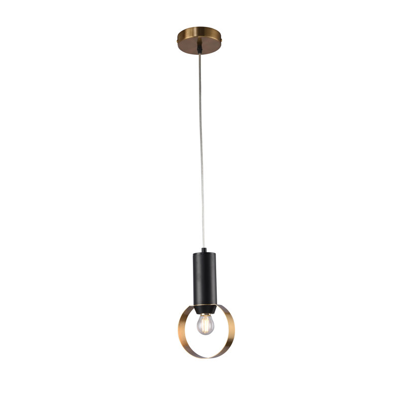 Luminaire suspendu moderne 1 lumière Alannah, Or