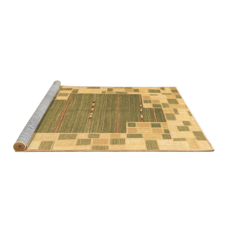 Washable Patchwork Indoor Rug, Round 4'