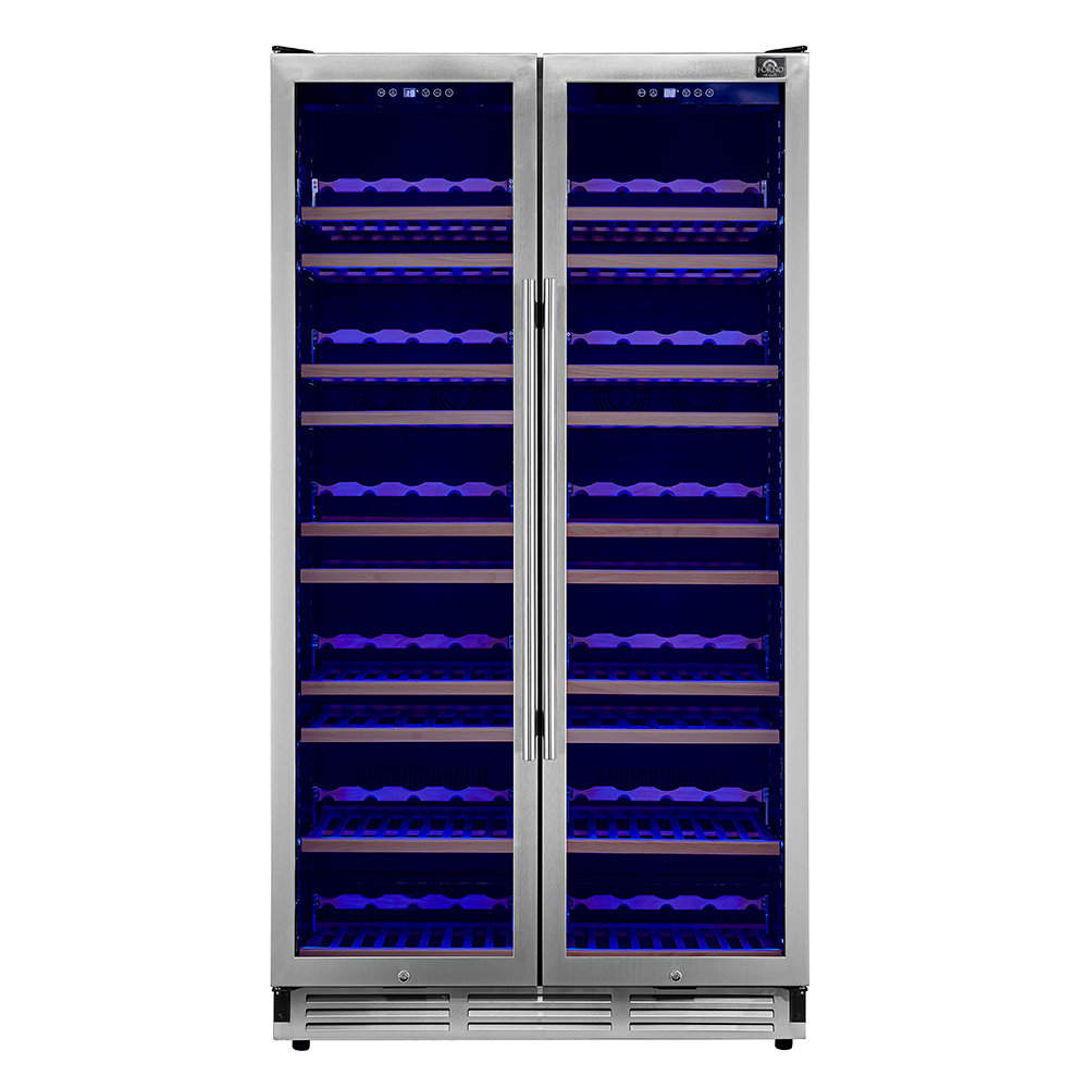 Forno Appliances - Vernazza 166-Bottle Dual Zone Wine Cellar - Stainless Steel | Fridge.com