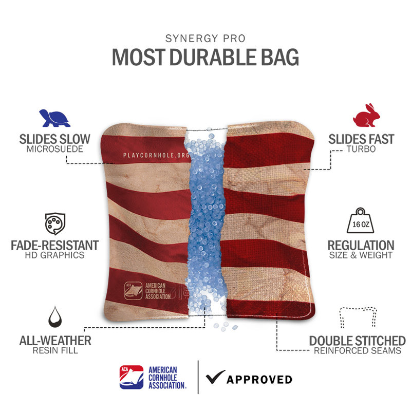 Sacs en tissu de drapeau américain Synergy Pro, Rouge