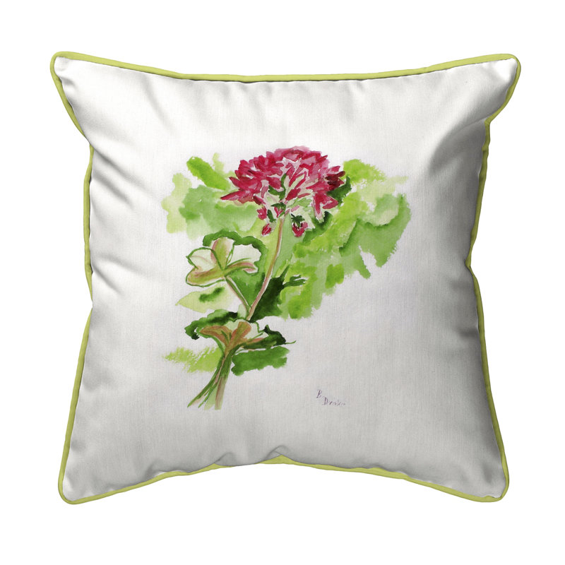 Housse de coussin d'extérieur carré Geranium, Grand