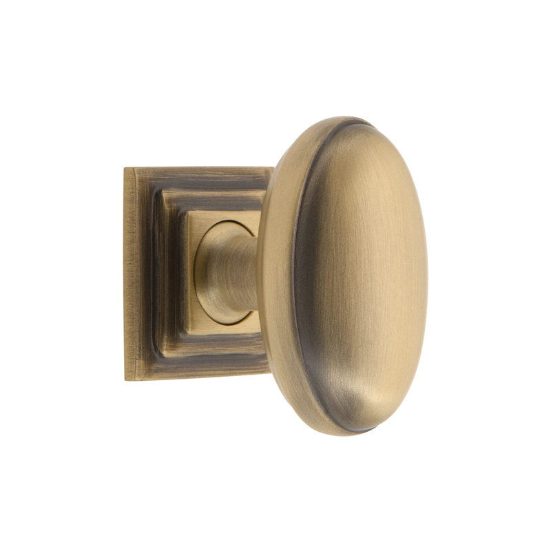 Eden Prairie Oval Knob, Vintage Brass