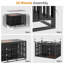 Mobilier de caisse robuste pour chien de 49 po, cage en bois pour chien de grande et moyenne taille, chenil d'intérieur avec plateau amovible, table de bout décorative pour animal de compagnie