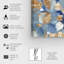 Abstrait des océans d'or - reproduction d'art sur toile-671498281-671498289