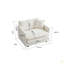 Canapé moderne, canapé modulaire à assise très profonde 3 pièces pour salon, canapé surdimensionné, canapé 3 places, causeuse et canapé simple chenille-285330685