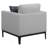 Light Grey Cushion Back Chair