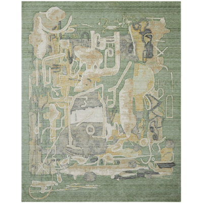 Hargun Meadow Mix Wool Handcrafted Area Rug