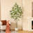Adcock Artificial Maple Tree with Round White Planter, Pre Potted Faux Maple Tree for Home Decor-1536425911