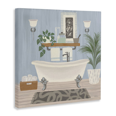 Unwind and Refresh Bathtub Canvas, design by Cat Thurman Designs