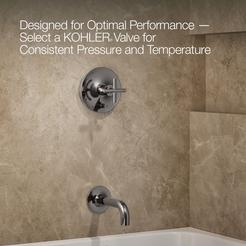 Purist Shower Faucet, Cross, Vibrant Titanium