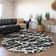 Premium Machine Washable Cerrito AMF501 Black Rug