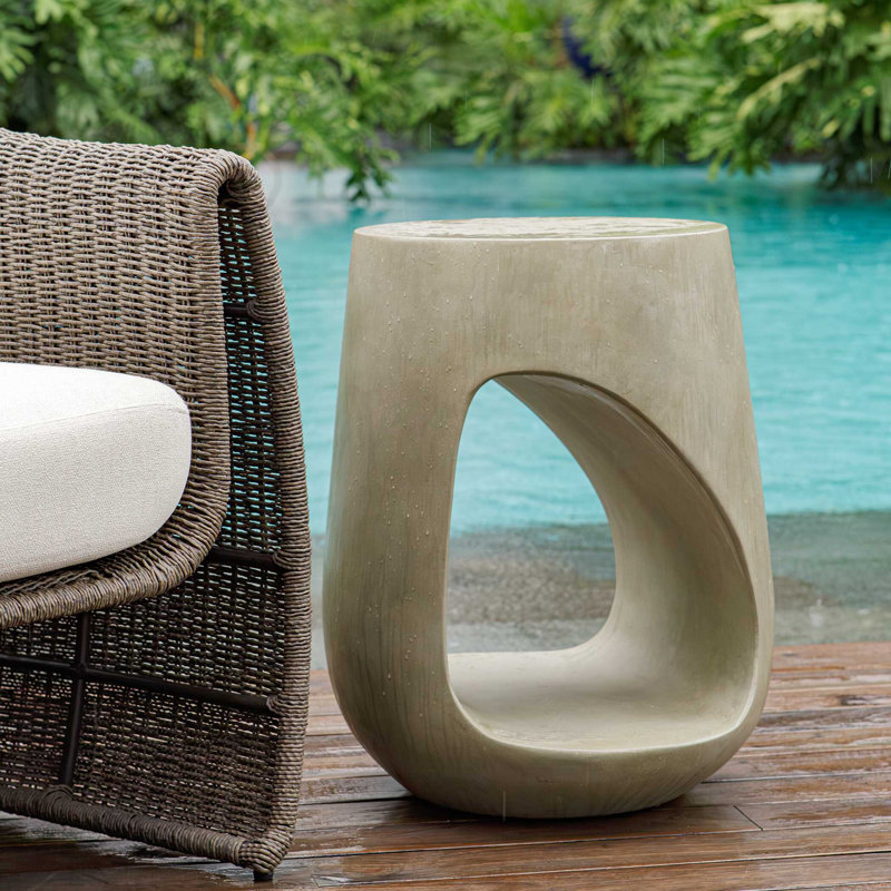  Table d'appoint d'extérieur Lithos Grey