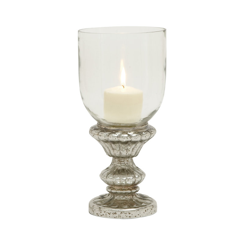 14'' H Glass Tabletop Hurricane