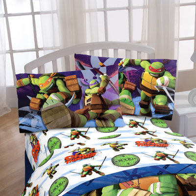 ensemble de draps 3 pièces stars TMNT