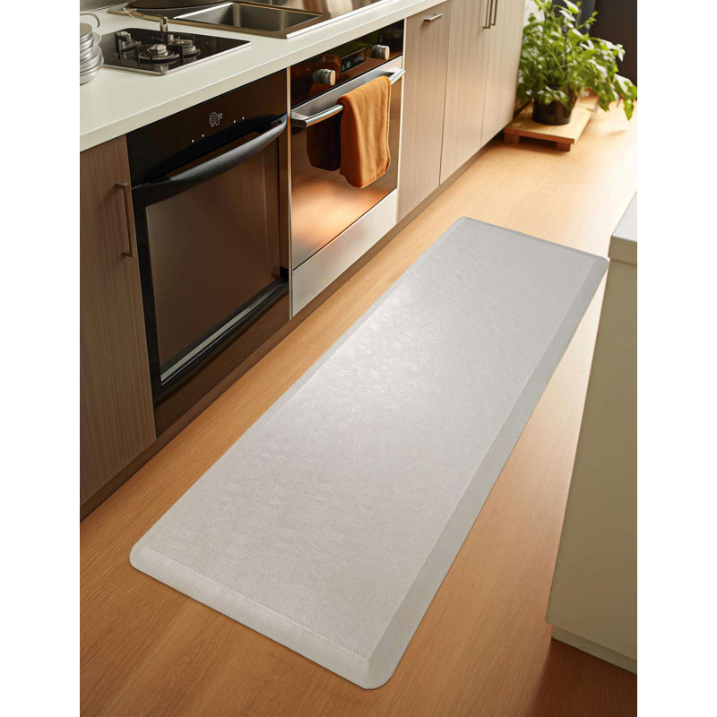 Tapis de cuisine antidérapant Bodington, Rectangle 2 pi x 5 pi, Gris