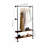 Aarjav 37.4'' Rolling Wall Mounted Clothes Rack