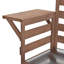Chariot de cuisine en bois massif avec plateau en acier inoxydable de 2,3 po pour îlot de cuisine-138838576